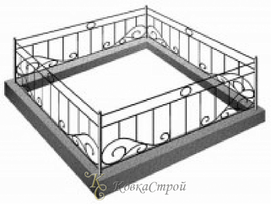 Ритуальная оградка №101 в Екатеринбурге фото
