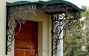 Кованый козырек №101 в Екатеринбурге фото
