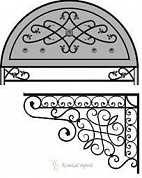 Кованый козырек №47 в Екатеринбурге фото
