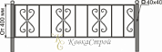 Кованая оградка №78 в Екатеринбурге фото
