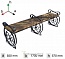 Кованая скамейка №7