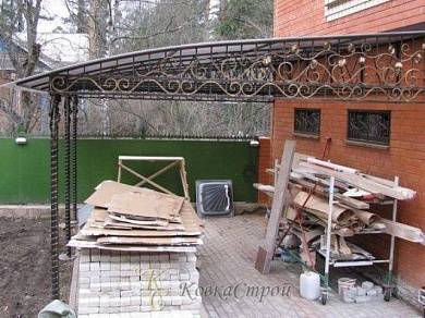 Навес, примыкающий к дому, №21 в Екатеринбурге фото